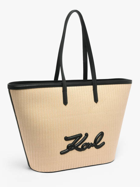 Schoudertas K Signature Polyurethaan Karl lagerfeld Beige k signature B2W30088 ander zicht 2